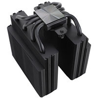 Refroidisseur de processeur Thermalright FS140 BLACK V3, hauteur 158 mm, tout noir, double tour, 4 caloducs de 8 mm, compatible AM4 AM5 LGA1700 1851