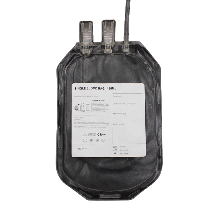 Одна/двойная/Тройная/четырехкратная сумка для переноса крови с антикоагуляцией