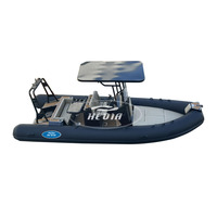 Bateau pneumatique Hedia Rib noir 6 mètres 590 B