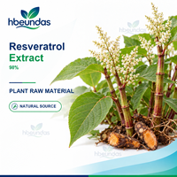 Extrait de Resvératrol en Poudre HBEUNDAS 98% Qualité Alimentaire Ingrédient d'Extrait Végétal en Gros pour Marque Privée OEM