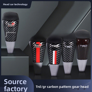 Universal Carbon Fiber &amp; Leather Gear Shift Knob for Honda Toyota Modified <strong>Car</strong> <strong>Accessories</strong> <strong>in</strong> Stock Discount - Product Image 5