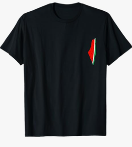 特注コットンデザイン半袖国旗無料パレスチナスイカシャツTシャツ - Product Image 2