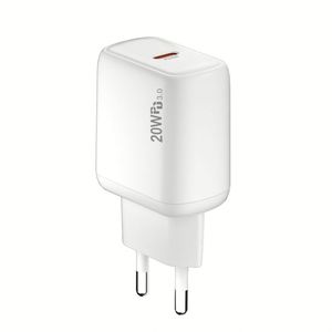 Adaptador de Corriente de 20W con Soporte de Protocolo Completo, Cargador de Pared USB C con Enchufe EU, US, UK, Carga Rápida QC3.0, con Caja - Product Image 3