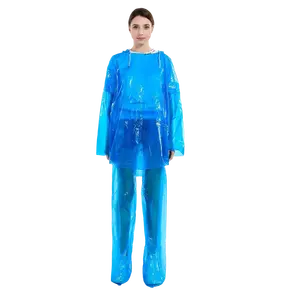 Traje impermeable desechable para adultos a precio de fábrica, Poncho de PE de Color personalizado para lluvia y viajes, ropa impermeable de tamaño XXL para senderismo