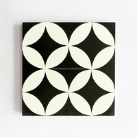 Mosaïque céramique DS Mosaic, finition brillante noire et blanche, pour murs et sols, garantie 5 ans, pour hôtels et cuisines