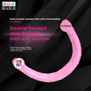 Daidaibai Dragón de dos cabezas TPE Impermeable Suave Adulto Suministros de salud <span class=keywords><strong>sexual</strong></span> Falo artificial extendido Masturbación femenina - Product Image 2