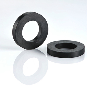 Rondella di gomma rotonda rotonda grigiosa modellata su misura in Silicone - Product Image 2