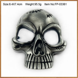 Boucle de ceinture <span class=keywords><strong>Jim</strong></span> <span class=keywords><strong>Jones</strong></span> Skull en alliage de zinc métallique de haute qualité pour femmes et hommes vente en gros - Product Image 2