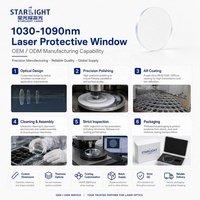 Lentille de protection laser en silice fondue à prix de gros D25.4x4mm 1030-1090nm pour lentille de collimation et de focalisation laser à fibre
