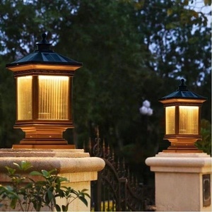 <span class=keywords><strong>Lampe</strong></span> solaire LED d'extérieur étanche pour poteau, clôture, <span class=keywords><strong>portail</strong></span>, aménagement paysager, cour et quai - Product Image 3