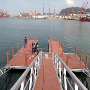 <span class=keywords><strong>Estructura</strong></span> de muelle <span class=keywords><strong>flotante</strong></span> de aluminio Plataforma de puente Flotadores de pontones con pasarela - Product Image 1