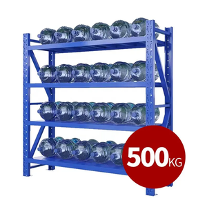 Precio de fábrica, estantes de supermercado de almacenamiento ajustables de alta resistencia, 200KG, 4 capas, estantes de almacenamiento de Metal para almacén, unidades de estantería - Product Image 4