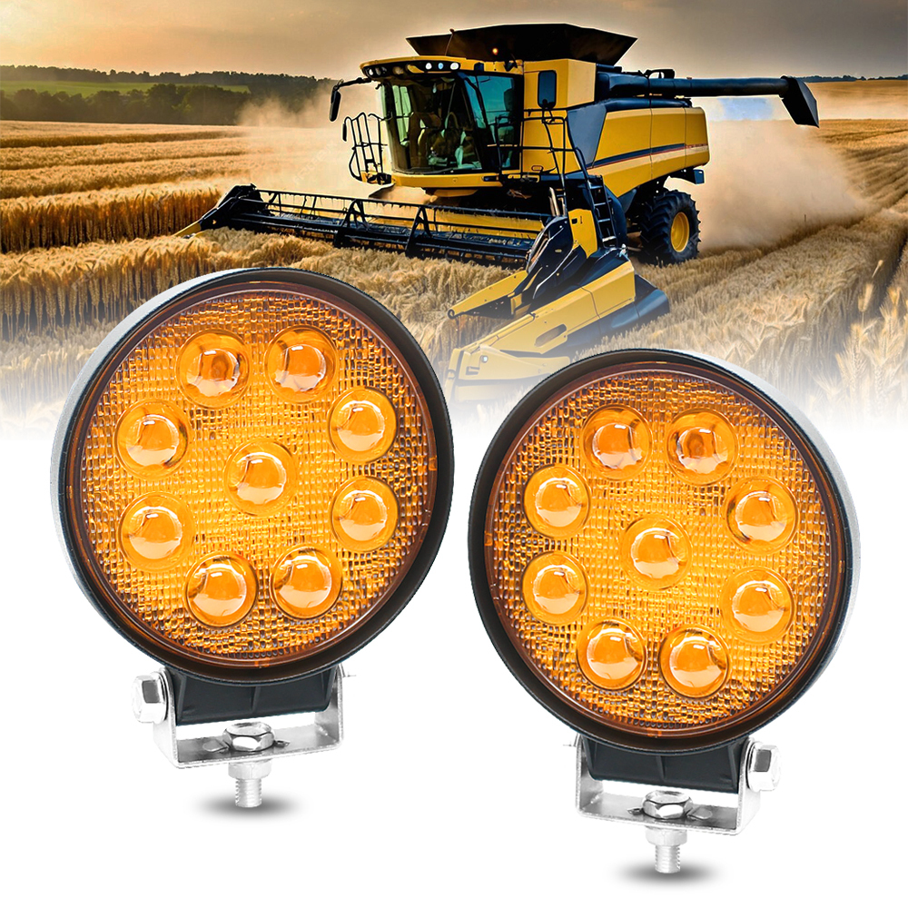 Raych LYD-27WR Cube LED Work Light 27W 3000K Yellow Driving Light Lamp Waterproof IP67 for Car Trucks for Vehicle