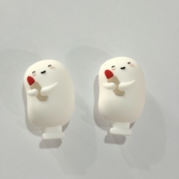 Figurines en silicone mignonnes de la marque FOREVER, accessoires de dessin animé, poupée 3D souple personnalisée, ornement, décoration DIY, logo personnalisé disponible
