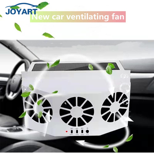Ventilation de <span class=keywords><strong>voiture</strong></span> solaire noir et blanc Double/trois sorties d'air <span class=keywords><strong>voiture</strong></span> Portable solaire échappement électrique ventilateur solaire - Product Image 2