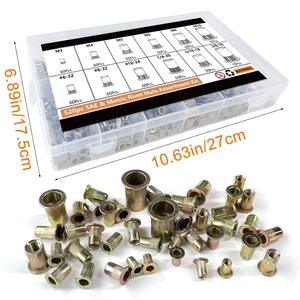 Rivet Nuts Assortment 520pcs Metric And Imperial Sae Standard Color Zinc Plated Self Tapping For Communication Equipment - Product Image 3