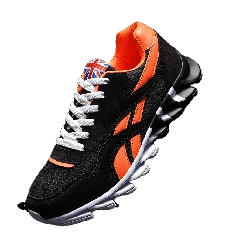 Men Running Shoes Autumn PU leather Blade Sneakers High Quality Outdoor Light Breathable Sport Athletic Men Shoes Male Sneakers