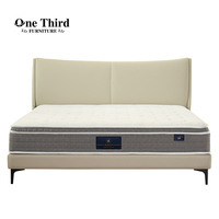 Cadre de lit King Size pliable Meubles de chambre à lits jumeaux de luxe Lits en bois