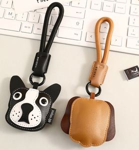 Porte-clés en cuir PU motif dessin animé - Charme de sac chien mignon, décoration de clé de voiture pour femmes et filles, cadeau tendance pour les amoureuses des animaux - Product Image 6