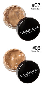 LANGMANNI Crème Correctrice Longue Durée Formule Éclaircissante Hydratation Naturelle Contrôle du Sébum Imperméable Peau Illuminée Sans Bavures - Product Image 2