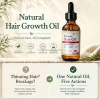 Ramuan Herbal Grosir Bernutrisi Biotin Tumbuh Rambut Alami Herbal Label Pribadi Anti Rontok Minyak Rosemary untuk Pertumbuhan Rambut Wanita Kulit Hitam