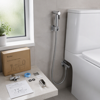 Kit de pulvérisation de bidet portatif en acier inoxydable SUS304, pistolet de toilette Shattaf musulman, kit de lavage féminin