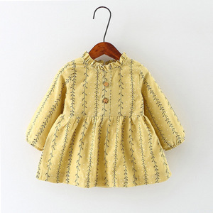 Wholesale Latest Frock Designs Baby Girls Cotton <b>Warm</b> <b>Dresses</b> of Pictures - Product Image 4