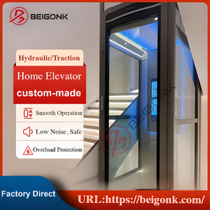 Elevador de Villa de alta seguridad más vendido 320kg-400kg Elevador automático para el hogar Máquina de tracción sin engranajes para hoteles al aire libre Apartamentos - Product Image 3