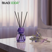 Désodorisant de voiture en verre de luxe solide NOIR, parfum d'hôtel cinq étoiles, pour bureau et voiture, longue durée, parfum naturel, élimination des odeurs