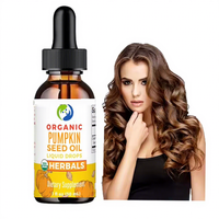 Ausreson OEM Supplément Liquide pour la Croissance des Cheveux, des Ongles et de la Peau à base de Palmier Nain et de Graines de Citrouille, Gouttes Liquides Naturelles Halal d'Huile de Graines de Citrouille