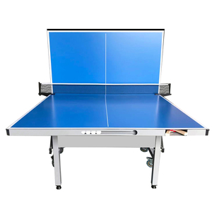 Nouvelle conception <span class=keywords><strong>de</strong></span> <span class=keywords><strong>table</strong></span> <span class=keywords><strong>de</strong></span> ping-pong pliable d'extérieur en aluminium <span class=keywords><strong>de</strong></span> 6 mm avec emplacement pour raquettes et balles pour l'entraînement - Product Image 1
