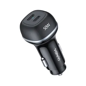 QC3.0 PD40W 50W Car Charging Usb Type C 50 Watt Car Charger Fast Charging Mobile Fast Portable Phone Chargers