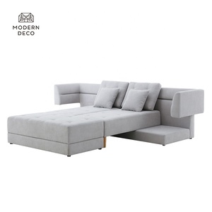 Divano letto angolare multifunzione सोफा सेट के साथ एल आकार सोफे सह बिस्तर भंडारण - Product Image 2