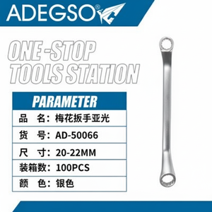 Wholesale 100PCS <b>Silver</b> 20-22mm Double Extension <b>Ring</b> Wrench <b>Set</b> Adjustable Mechanics Hand Tools with Box Packing - Product Image 1