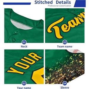 Personalizable hombres mujeres jóvenes béisbol Jersey botón abajo Hip Hop deportes uniforme personalizado cosido Softball desgaste - Product Image 5