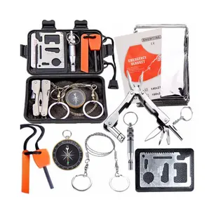 Goedkope Outdoor Camping Apparatuur Multifunctionele Emergency Survival Kit Voor Camping Wandelen Reizen Of Avonturen