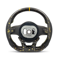Volant en fibre de carbone forgé doré avec LED pour Mercedes BENZ W205 W176 W177 W212 W213 W221 W222 W166 W167 C43 E63 CLA45 AMG