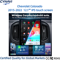 Écran radio 2DIN 12,1 pouces Lecteur DVD pour Chevrolet Colorado 2015-2022 Android Auto CarPlay sans fil Écran tactile BT5.0