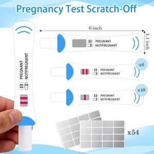 <span class=keywords><strong>Test</strong></span> de <span class=keywords><strong>grossesse</strong></span> à gratter – Jeu de révélation amusant pour baby shower – Cartes neutres pour la révélation du <span class=keywords><strong>sexe</strong></span> – Jeu de fête pour décorations de baby shower - Product Image 2