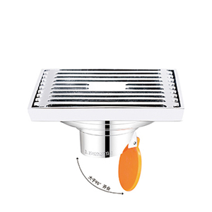 Grille de <span class=keywords><strong>drain</strong></span> de <span class=keywords><strong>sol</strong></span> carrée moderne de 4 pouces en acier inoxydable, insert de carrelage, couvercle de filtre poli pour cuisine, salle de bain, douche - Product Image 4