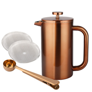 Cafetière à piston isolée HIGHWIN, cafetière à piston en acier inoxydable - Product Image 3