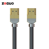 Câble HDMI 2.1V haute vitesse 48Gbps direct d'usine 4K 120HZ pour lecteur DVD de moniteur vidéo domestique avec gaine en PVC et capot en métal