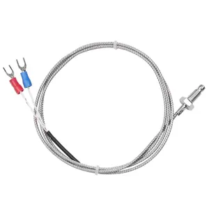 Filetage M6 M8 haute précision Résistance thermique Capteur de température de type J K thermocouple type E