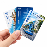 Carte de métro personnalisée en PVC NFC RFID 13,56 MHz, étanche, T Money Oyster Suica pour les transports publics