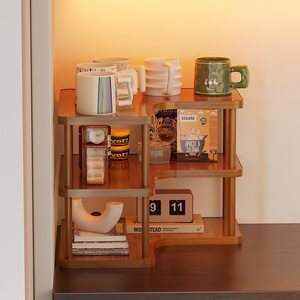 Bookshelf, <b>desktop</b> <b>shelf</b>, multi-layer storage, kitchen and household daily necessities, home goods, <b>desktop</b> bookshelf, storage - Product Image 4