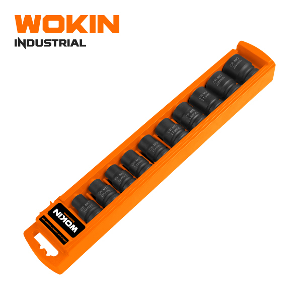 WOKIN 232010 10pcs Industrial Crmo 1/2" Impact Socket Set