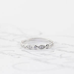 Bague de mariage en argent 925 pour femme bague de fiançailles index avec cadeau de mariage en diamant créé en laboratoire - Product Image 3
