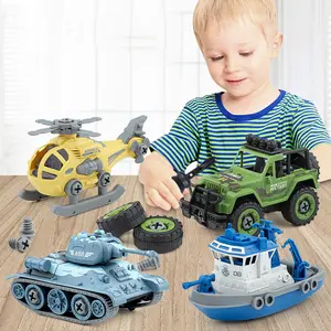 plastic motorcycle helicopter diy truck series toys for kids Pull Back Metal Car vehicles diecast toys model car