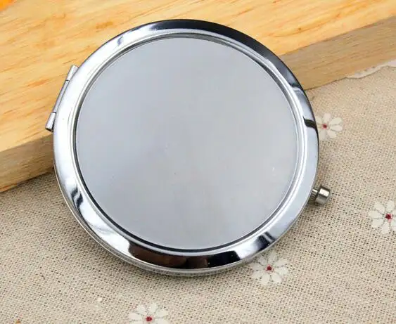 Blank Metal Compact Mirror Customized Logo Pocket Mirror