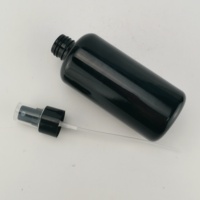 Bouteille d'eau pulvérisateur 200 ml bouteilles en verre noir emballage cosmétique vide pulvérisateur à gâchette bouteille de pulvérisation à brume fine